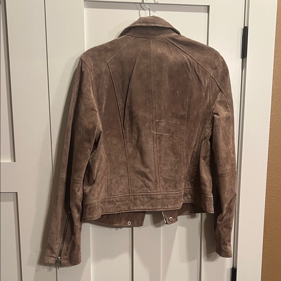 Blank NYC Brown Suede Biker Jacket - Picture 2 of 3